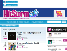 Tablet Screenshot of kiss925.hitstormcountdown.com